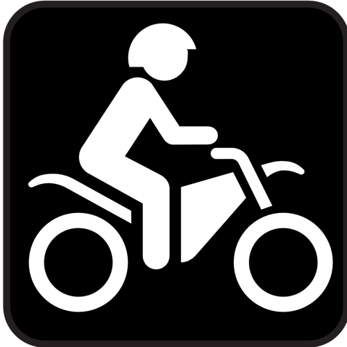 Pictogram voor motorfietsen enige vector afbeelding