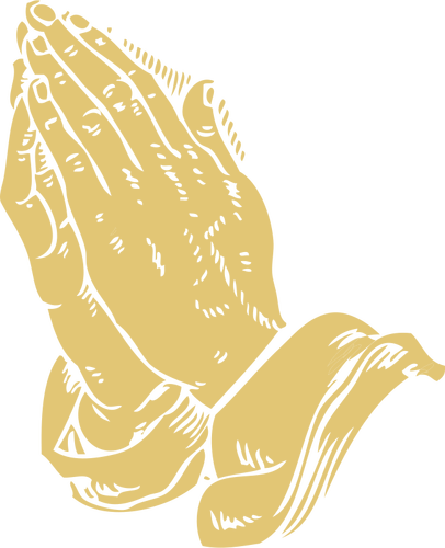 Praying hands vector graphics