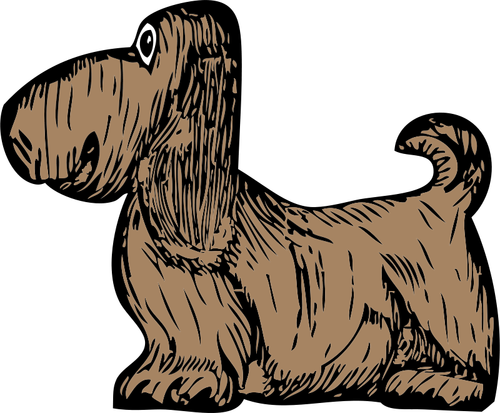 Basset Hound catelus vector illustration