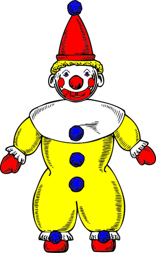 Clown vector drawing