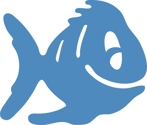 Вектор икона рыбы