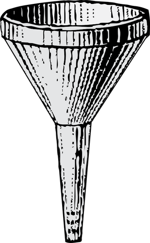 Металлическая воронка векторное изображение