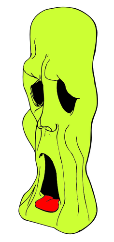 Ghoul head vector illustration