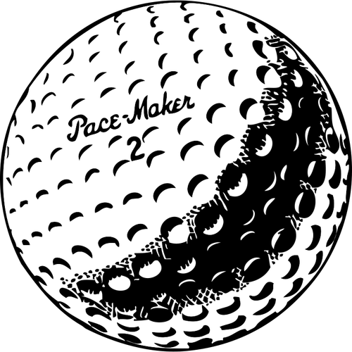 Golf ball vektorgrafik