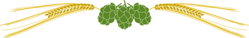 Hops and barley vector