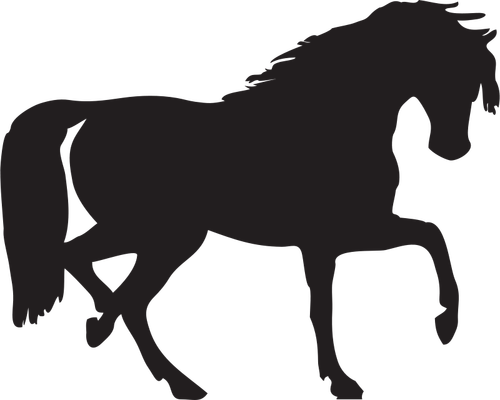 Horse silhouette vector