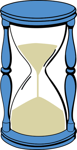 Sand hourglass vector image