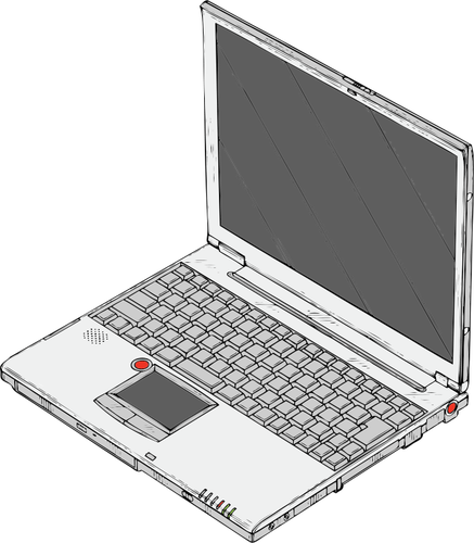 الكمبيوتر المحمول الرسم المتجه الكمبيوتر الشخصي