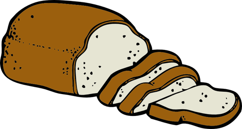 Elementos gráficos de cores do naco de pão vetor clip-art