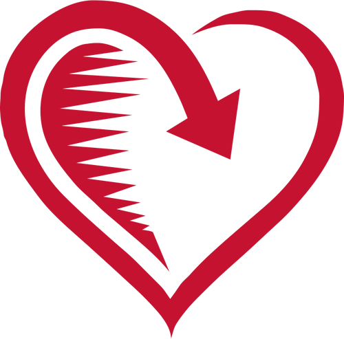 Vector image of returning love