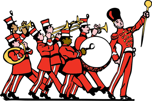 ClipArt vettoriali marching band