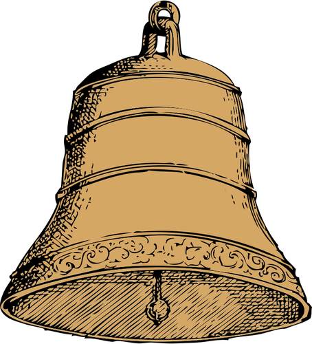 Old bell vector image