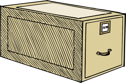 Immagine vettoriale di un cassetto