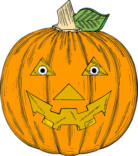 Fresco prediseñadas de vector de calabaza de Halloween