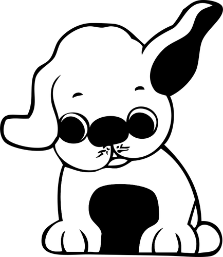 Puppy vector afbeelding