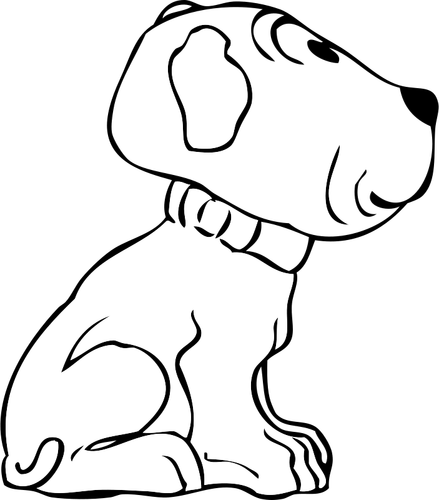 Dessin de chiot vectoriel