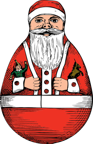 Santa Claus toy vector
