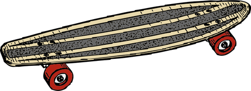 Skateboard-ul de desen vector