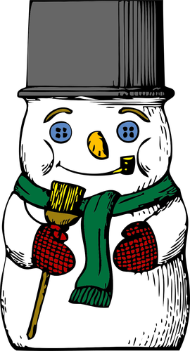 Bonhomme de neige vector clip art graphique