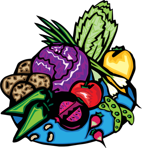 Veggies mix vector clip art