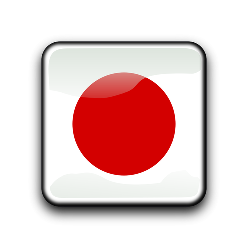 Japońska flaga wektor