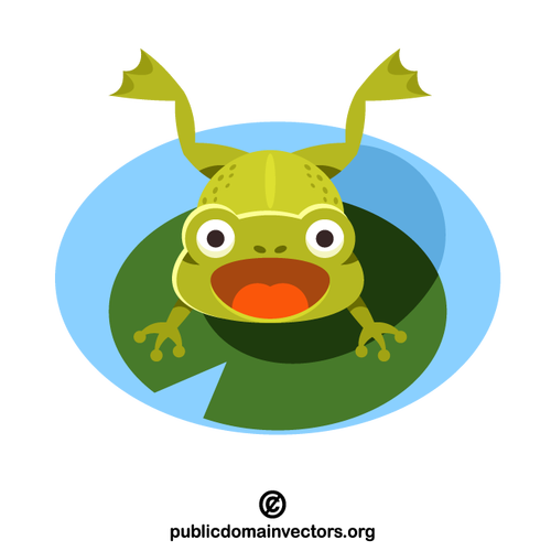 Springender Frosch