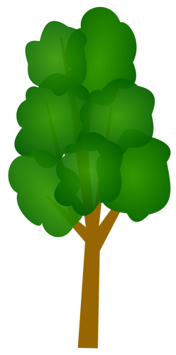 Gröna träd clip art vektor
