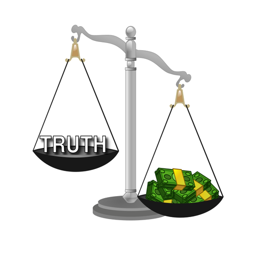 Truth and money scale