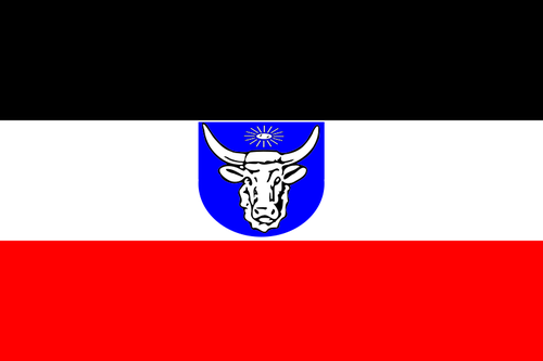 Flaga z niemiecka Afryka południowo-zachodnia wektorowych ilustracji