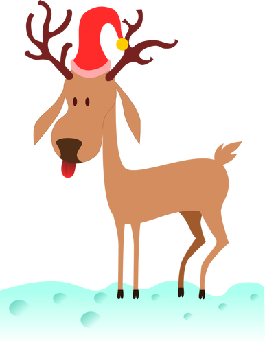 Cartoon reindeer vector | Public domain vectors