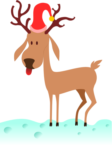 Cartoon reindeer vector