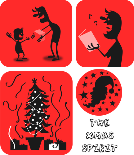 Navidad Espíritu vector de la imagen