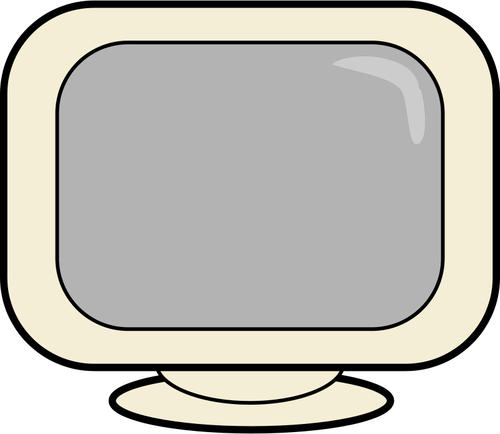 Computer screen webicon vector drawing