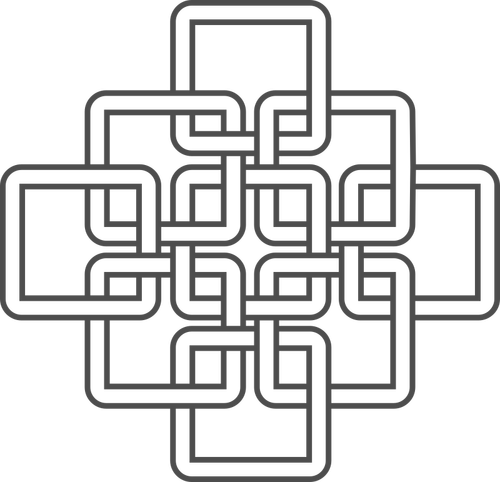 Clip art of square Celtic knots