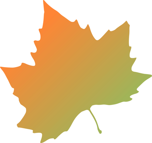 Árbol plano otoño hoja vector imagen prediseñada