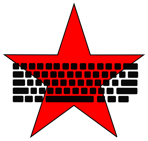 Communist keyboard vector image