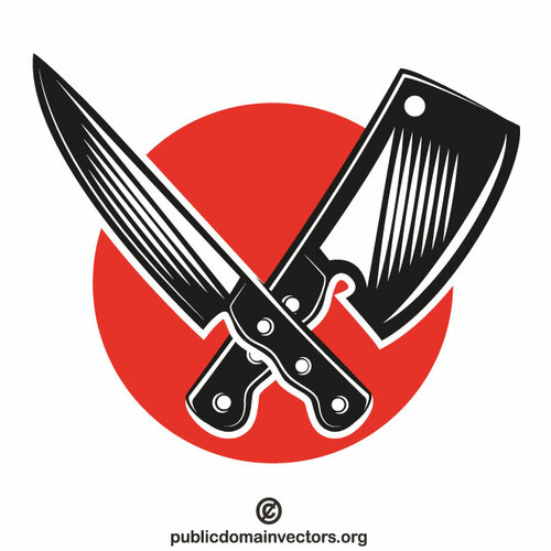 Concepto del logotipo de la carnicería