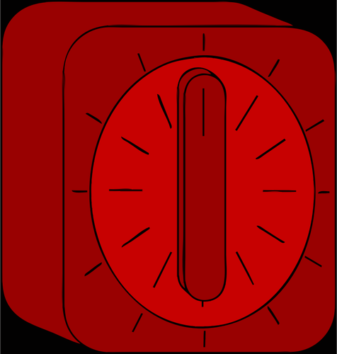 Red kitchen timer