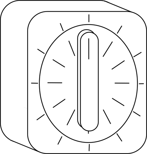 Weiße Küchen-timer