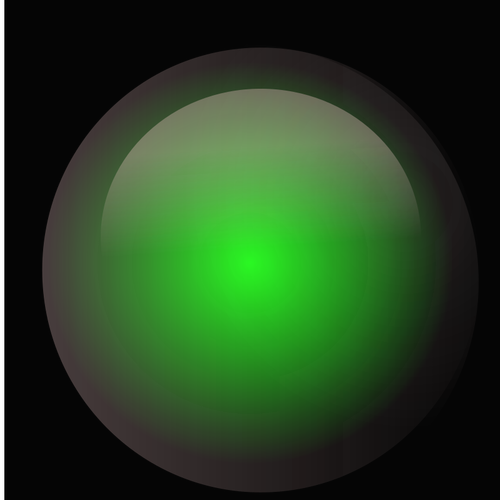 Butonul verde grafică vectorială