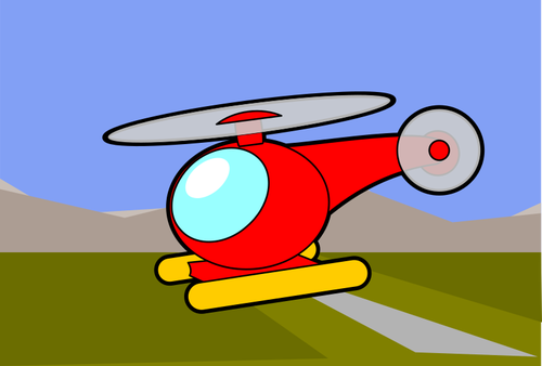 Cartoon image of a helicopter