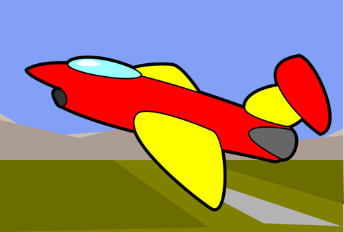 Cartoon image of an aircraft