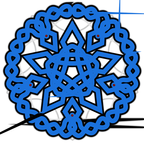 Pletení dekorace vektorový obrázek