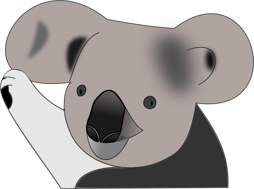 Funny koala bear vector image | Public domain vectors