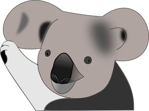 Grafica vectoriala de koala bear culoare