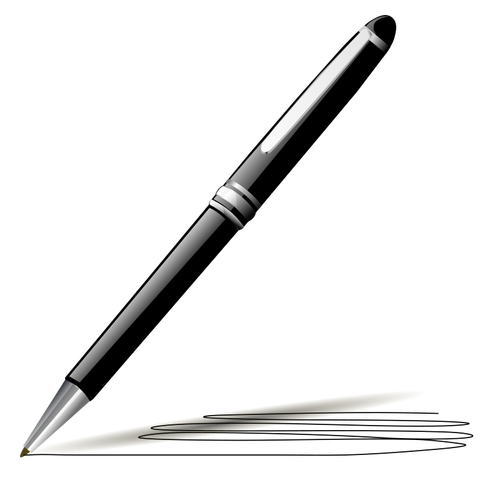 Stilisierten Stift