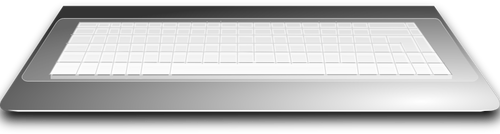 keyboard plastic case vector image