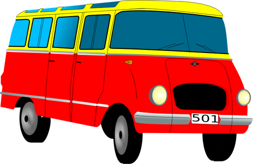 Vector images clipart de minibus