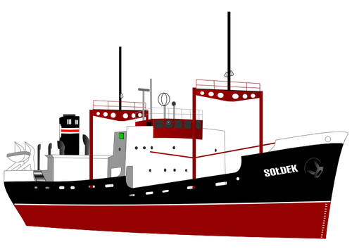 Soldek frete navio vetor clip-art