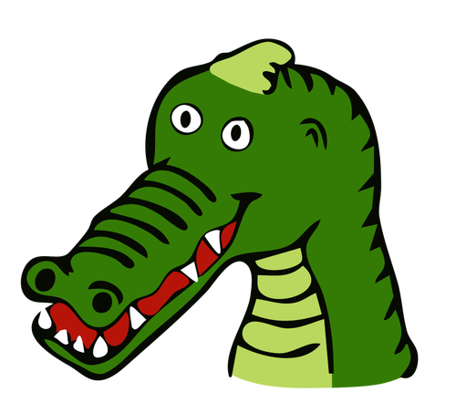 Zielony aligator